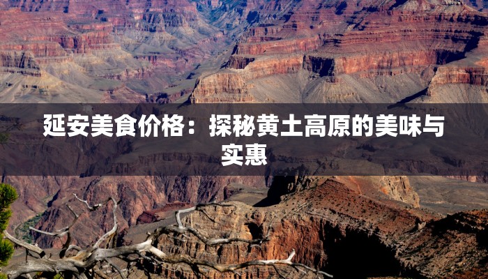 延安美食价格：探秘黄土高原的美味与实惠