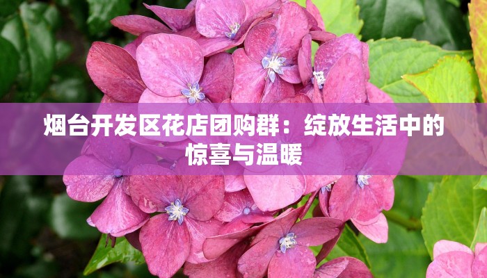 烟台开发区花店团购群：绽放生活中的惊喜与温暖